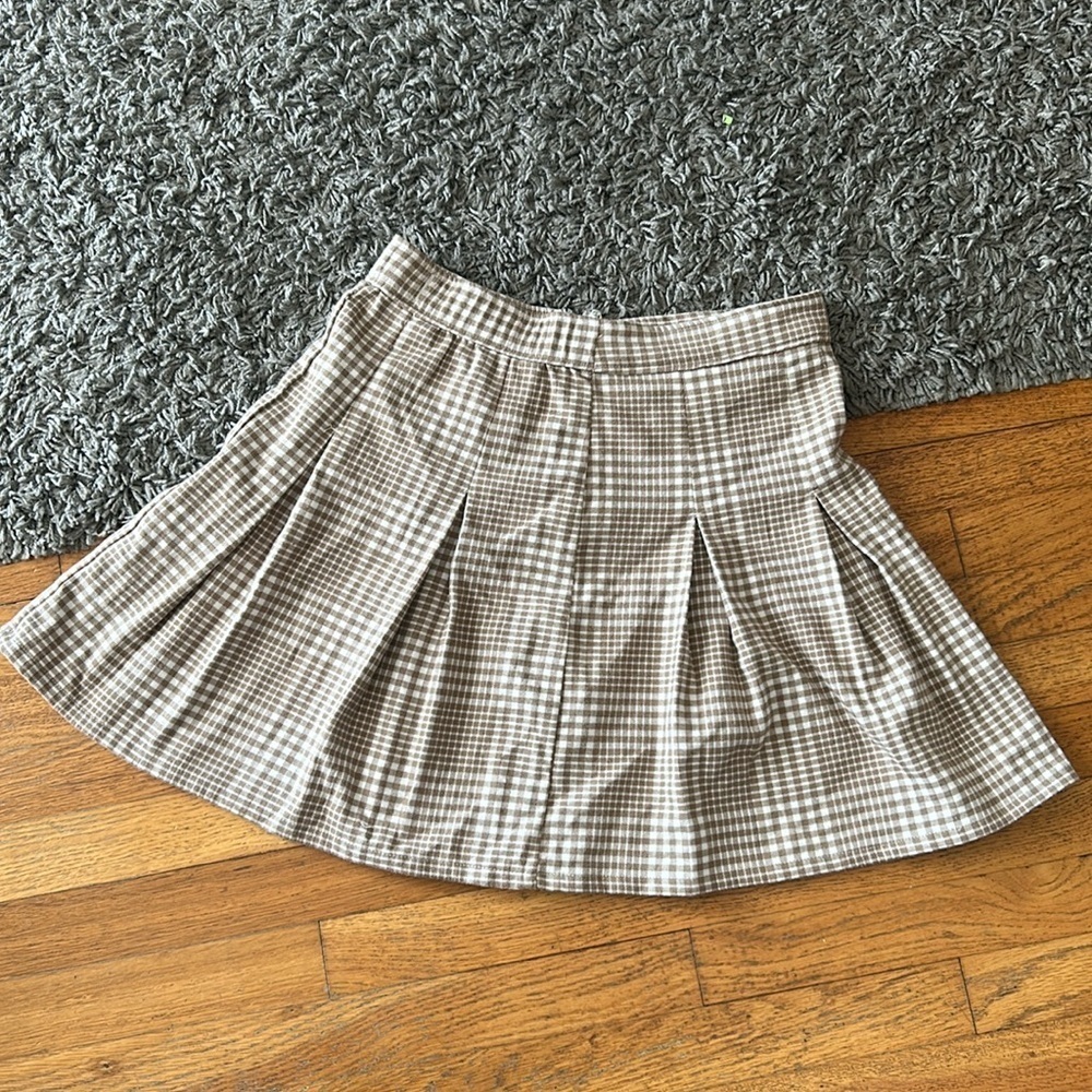 Hollister School Girl Plaid Ultra High-Rise A-Line Mini Skirt Size Small